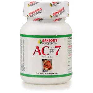 Bakson's Ac 7 Tablets (Constipation)
